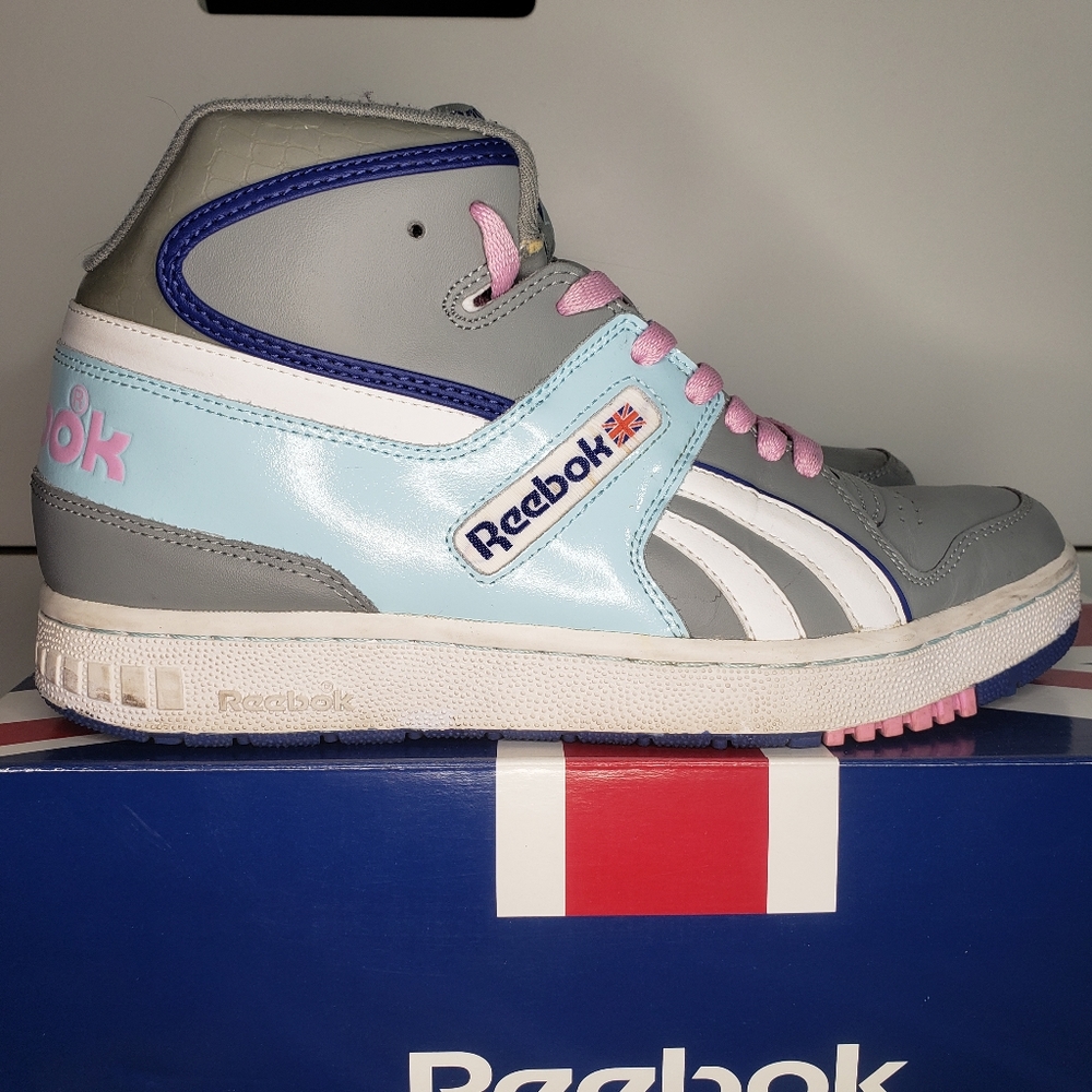 Reebok Pro Legacy Mid Kolors - Platinum/Blue/Royal/Ladyslipper
